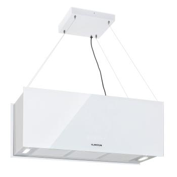 Klarstein Kronleuchter XL, hotă de aragaz, 90 cm, circulație, 590m³ / h, LED, ecran tactil, alb