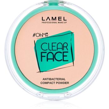 LAMEL OhMy Clear Face pudra compacta antibacterial culoare 403 Rosy beige 6 g