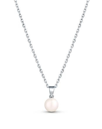 JwL Luxury Pearls Colier delicat de argint cu perlă autentică JL0835 (lănțișor, pandantiv)