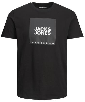 Jack&Jones Tricou pentru bărbați JJLOCK Regular Fit 12213248 Black BIG XXL