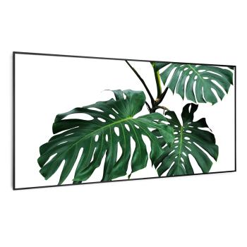 Klarstein Wonderwall Air Art Smart, încălzitor cu infraroșu, frunză verde, 120 x 60 cm, 700 W