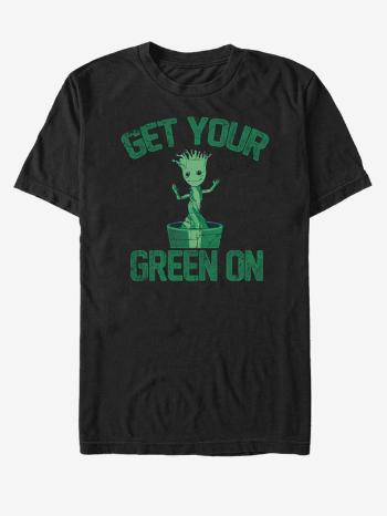 ZOOT.Fan Marvel Get Your Green On Groot Strážci Galaxie Tricou Negru