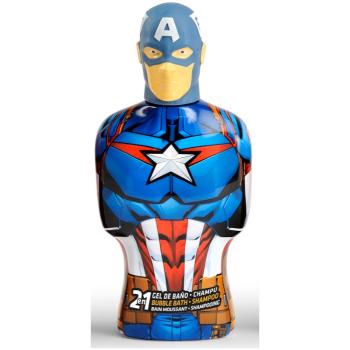 Marvel Avengers Bubble Bath & Shampoo sampon si spuma de baie 2 in 1 pentru copii Captain America 350 ml