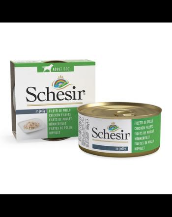 SCHESIR Hrana umeda caine, File de pui in aspic 150 g