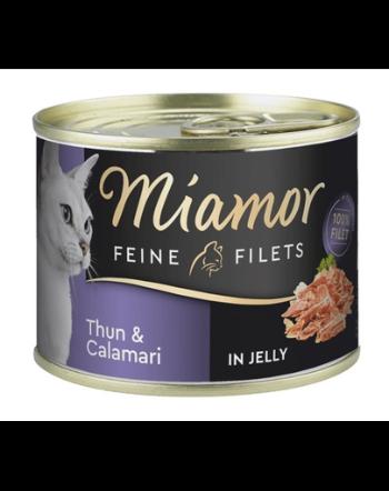 MIAMOR Feline Filets ton si calamar in aspic 185 g pentru pisica