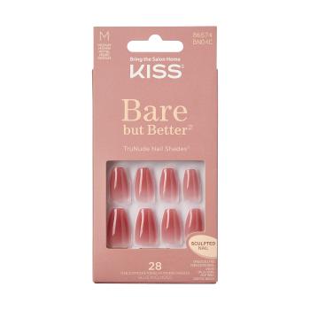 KISS Unghii cu gel Bare-But-Better Nails Nude Nud 28 buc