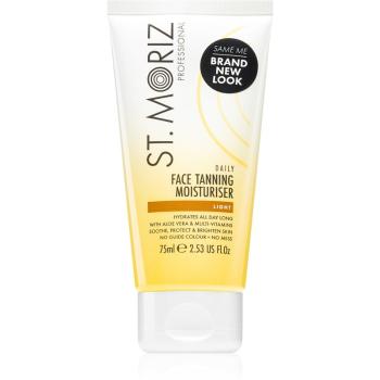 St. Moriz Daily Tanning Face Moisturiser loțiune autobronzantă hidratantă facial tip Light 75 ml