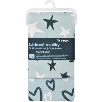 T-Tomi Cloth Towels Hearts & Stars prosop 80x100 cm 2 buc