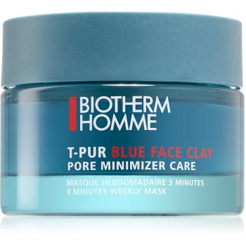 Biotherm Homme T - Pur  Blue Face Clay masca hidrateaza pielea si inchide porii 50 ml