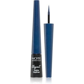 Note Cosmetique Elegant Matte Dipliner tuș lichid pentru ochi, cu efect mat 03 Navy Blue 2,5 ml