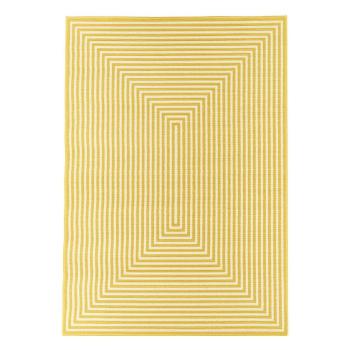 Covor adecvat pentru exterior Floorita Braid, 133 x 190 cm, galben
