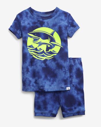 GAP Glow-in-the-Dark Shark Graphic Pijama pentru copii Albastru