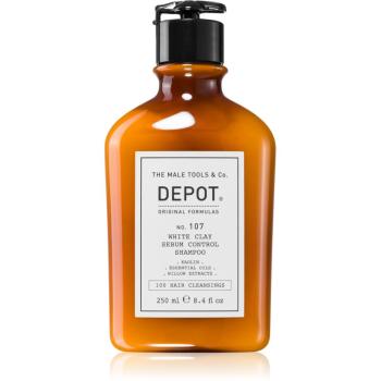 Depot No. 107 White Clay Sebum Control Shampoo sampon pentru curatare pentru par si scalp gras 250 ml