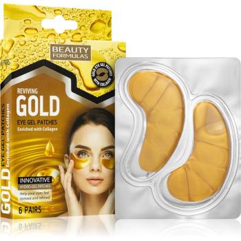 Beauty Formulas Gold masca hidrogel pentru ochi cu colagen 6 buc