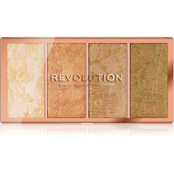 Makeup Revolution Vintage Lace paletă de iluminatoare 4 x 5 g