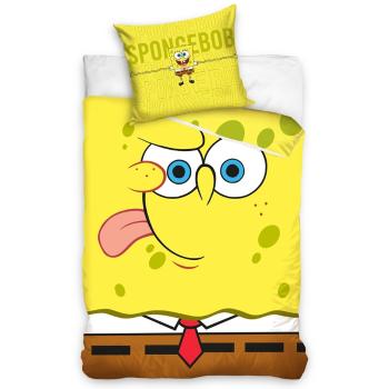 Lenjerie de pat pentru copii Sponge Bob Emoji , 140 x 200, 70 x 90 cm