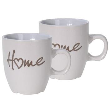 Set de căni din ceramică Home 150 ml, 2 buc,  crem