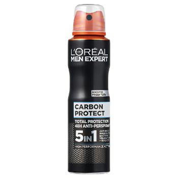 L´Oréal Paris Spray antiperspirant pentru bărbați Carbon Protect 5v1 150 ml