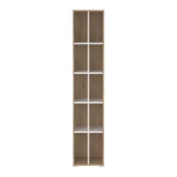 Bibliotecă albă/cu  aspect de lemn de stejar 41x205 cm Sign – Tvilum