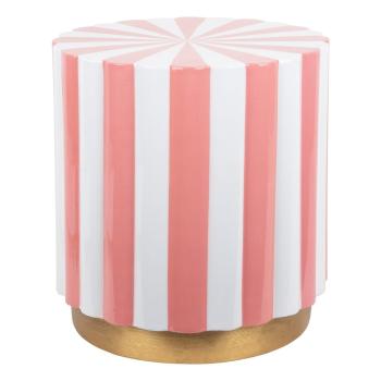 Măsuță auxiliară rotundă din metal ø 40 cm Candy Swirl – Leitmotiv