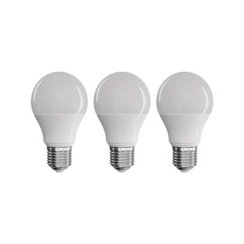 Set 3 becuri cu LED EMOS Classic A60 Neutral White, 9W E27