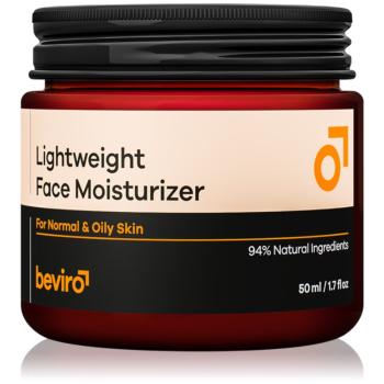 Beviro Lightweight Face Moisturizer cremă hidratantă pentru bărbați 50 ml