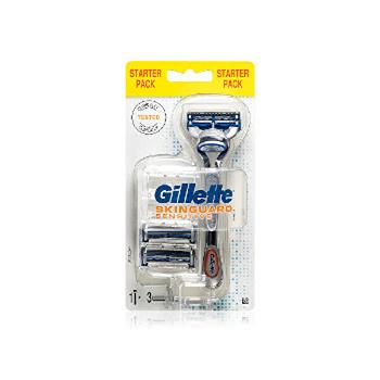 Gillette Aparat de ras pentru pielea sensibilă Skinguard Sensitiv + capete de rezervă 3 buc