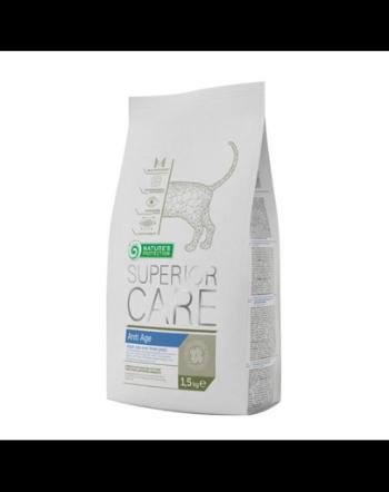 NATURES PROTECTION SUPERIOR CARE Anti Age Poultry Cat 1.5 kg Hrana pisici adulte, cu pasare