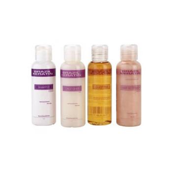 Brazil Keratin Set pentru netezirea și refacerea părului deteriorat Start Set HairGo Straight