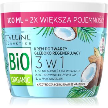 Eveline Cosmetics Bio Organic 3 in 1 crema pentru regenerare in profunzime facial 100 ml