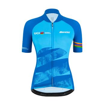 Santini UCI WORLD ECO LADY tricou - light blue 