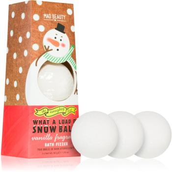 Mad Beauty The Naughty List Snow Balls bile eferverscente pentru baie 3x50 g