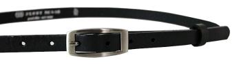 Penny Belts Curea din piele pentru femei 15-2-63 Neagră 95 cm