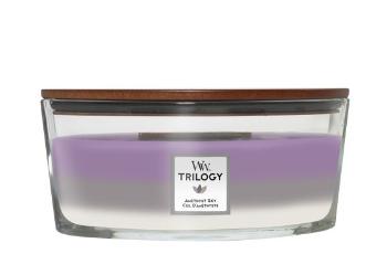 WoodWick Lumânare parfumată navă Trilogy Amethyst Sky 453,6 g