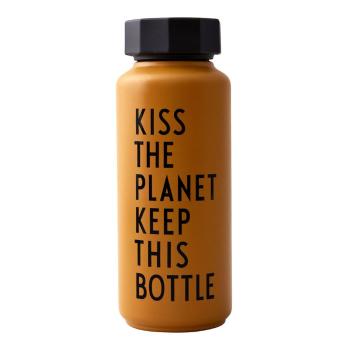 Sticlă termos Design Letters Kiss, 500 ml, portocaliu