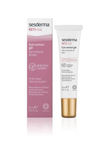 Sesderma Cremă de curățare pentru ochi împotriva edemelor și cercurilor întunecate Reti Age (Eye Contour Gel) 15 ml