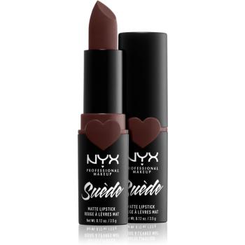 NYX Professional Makeup Suede Matte  Lipstick ruj mat culoare 07 Cold Brew 3.5 g