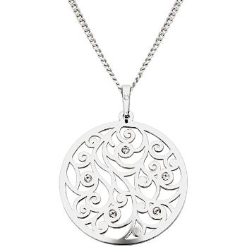 Praqia Jewellery Colier de argint cu cristale KO1708m_CU040_50 (lanț, pandantiv)