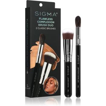 Sigma Beauty Brush Duo Flawless Complexion set perii machiaj (pentru look perfect)