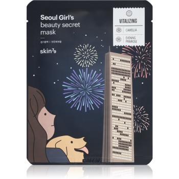 Skin79 Seoul Girl's Beauty Secret mască textilă pentru contururile faciale, cu efect de fermitate 20 g