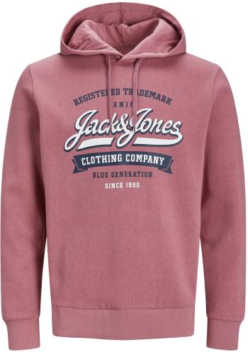 Jack&Jones Hanorac bărbătesc JELOGO Standard Fit 12233597 Mesa Rose XXL