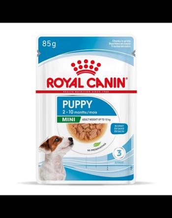 ROYAL CANIN Mini Puppy 24x85 g hrana umeda in sos pentru catei pana la 10 luni, rase mici