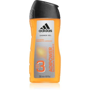 Adidas Adipower Gel de duș pentru bărbați 3 in 1 250 ml