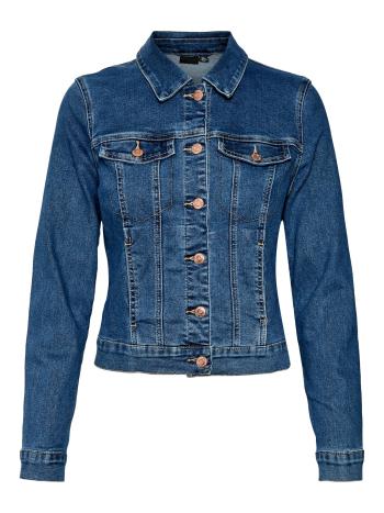 Vero Moda Jachetă denim pentru femei VMLUNA 10269772 10279492 Medium Blue Denim S