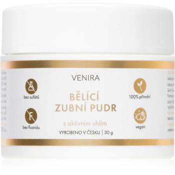 Venira Whitening tooth powder pudră cu cărbune activ, pentru albirea dinților cu cocos Mint 30 g