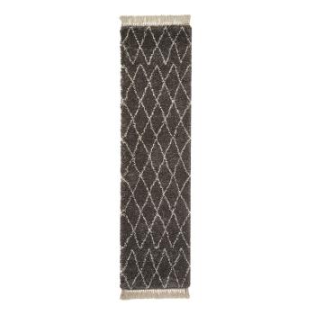 Covor tip traversă gri închis 60x230 cm Boho – Think Rugs