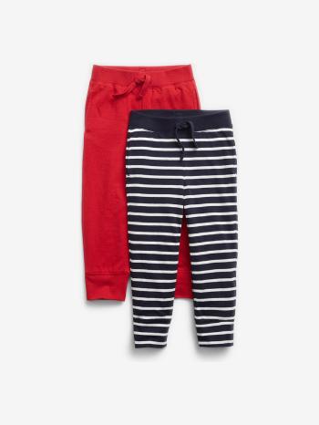 GAP Organic Pantaloni de trening 2 buc copii Albastru Roșu