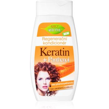 Bione Cosmetics Keratin + Panthenol balsam regenerator pentru păr 250 ml