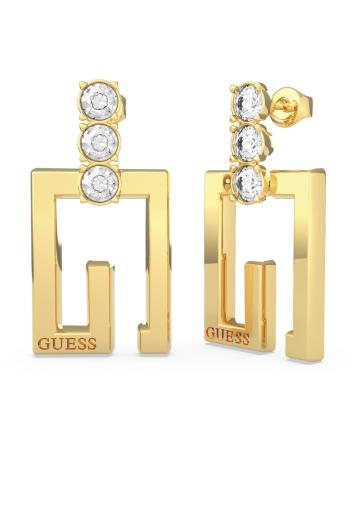 Guess Cercei auriți atemporali cu cristale G Solitaire JUBE01023JWYG