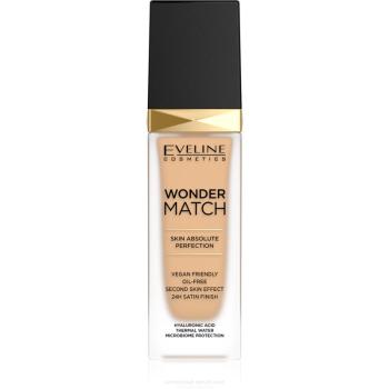 Eveline Cosmetics Wonder Match fard lichid de lunga durata cu acid hialuronic culoare 20 Medium Beige 30 ml